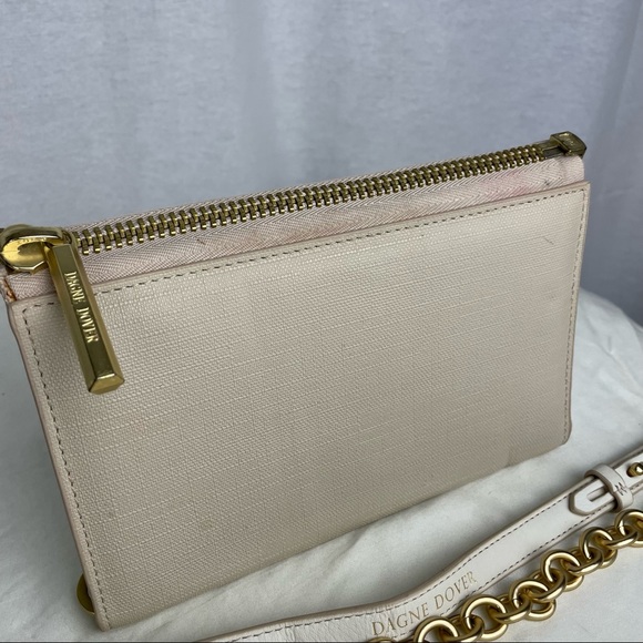 Dagne Dover Original Convertible Clutch Wallet with Shoulder Chain - Linen - Picture 12 of 16
